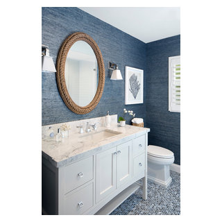 Seaside Bungalow - Beach Style - Powder Room - Miami - by Lisa Michael ...