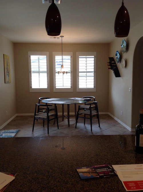 Dining area off kitchen needs help.