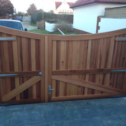 A series of timber gates - Home Fencing And Gates