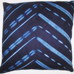 IND002 African indigo cloth pillow cover - Decorative Pillows