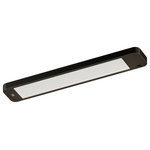 Vaxcel - Instalux 16" LED Motion Under Cabinet Strip Light Bronze - This Instalux under cabinet LED will provide the perfect amount of illumination in your kitchen, laundry room, office space, or garage - anywhere you need convenience in touch-free lighting. The 3 in 1 touch-less motion control includes, on-off, dimming to 15%, and safe exit to dim over one minute before shutting off. It is available in multiple sizes and finishes and can be installed as plug-in or direct wire. Extend the length by linking additional lights (sold separately) to one power source. Starter pack includes: 1 strip light with integrated touch less control sensor, 1 x plug-in power source, 1 x 12 inch linking cable, mounting accessories.