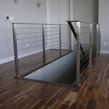 Custom fabricated stainless railing