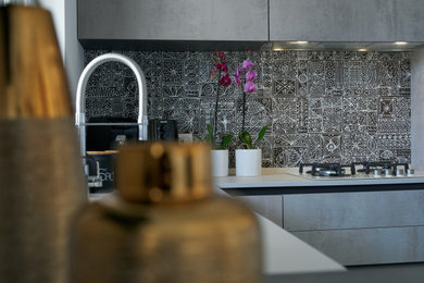 Inspiration for a contemporary kitchen in Catania-Palermo.