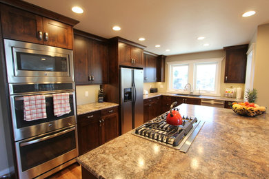 Example of a trendy kitchen design in Boise