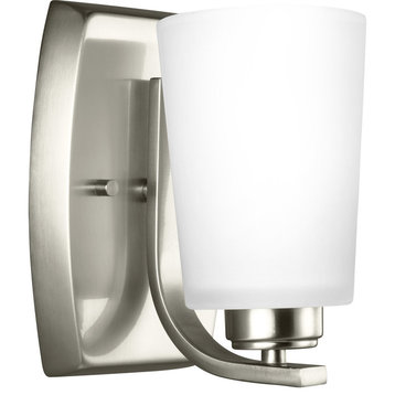 Franport 8" Wall Sconce in Brushed Nickel