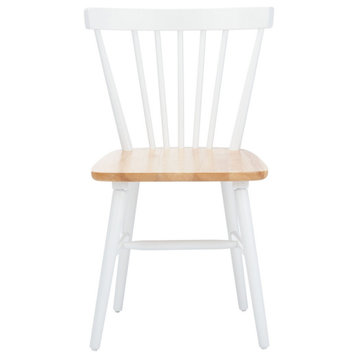 Safavieh Winona Spindle Dining Chair, White/Natural