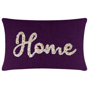 Sparkles Home Shell Home Pillow - 14x20" - Purple