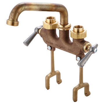 Central Brass 0468 Two Handle Laundry Faucet - Rough Brass