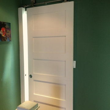 Spa Bathroom-Barn Door