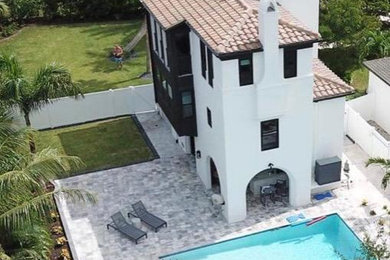 Trendy home design photo in Miami