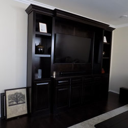Huge free standing entertainment center - Living Room Furniture