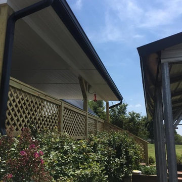 High End Black Seamless Gutters Project 1