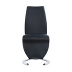 Global Furniture Usa Horse Shoe Base Black Dining Chair