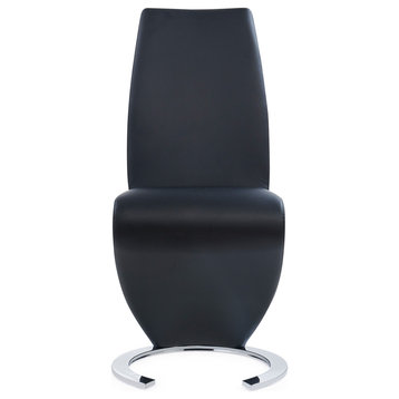 Global Furniture Usa Horse Shoe Base Black Dining Chair