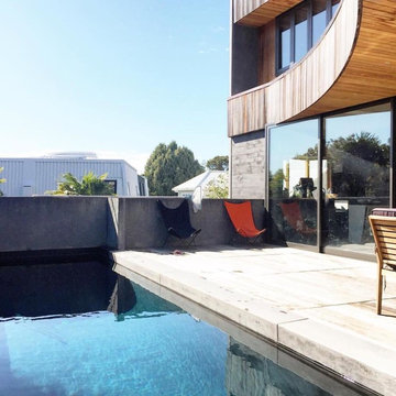 Concrete/wooden homes