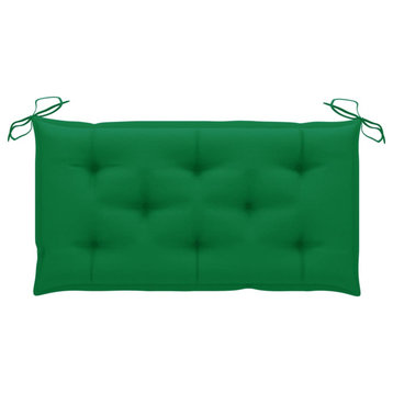 Vidaxl Garden Bench Cushion Green 39.4"x19.7"x2.8" Fabric