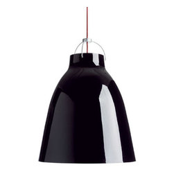 Caravaggio P3 Pendant - Large - Black High Gloss - Pendant Lighting