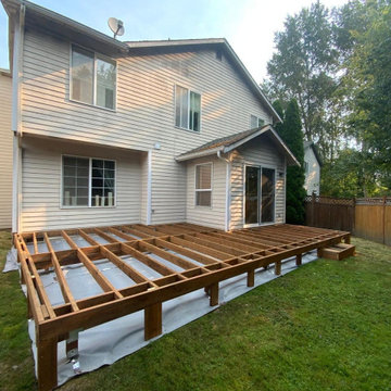 During deck renovation in Burien, WA