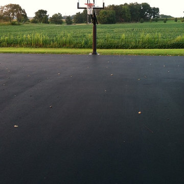 Tommy P's Pro Dunk Silver Basketball System on a 50x40 in Franklin, KY