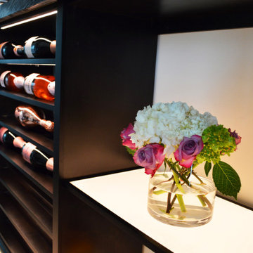 Modern Wine Room Centerpiece for a Pop of Color