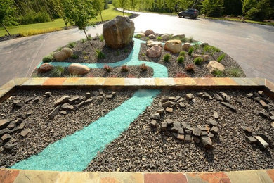 Moderner Garten in Calgary