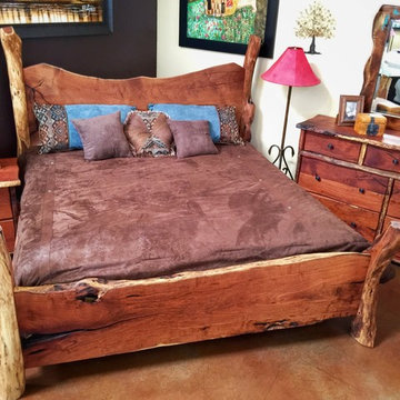 Freeform Style Mesquite Wood Bedroom Set