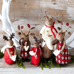 REINDEER CAROLERS - NEW - Holiday Accents And Figurines