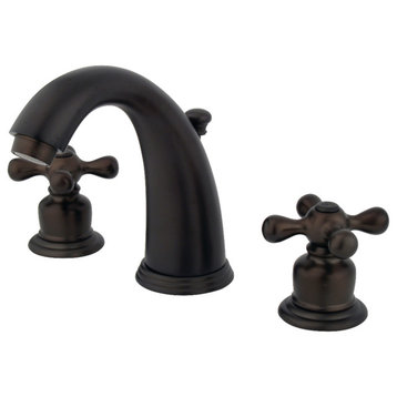 Kingston Brass Widespread Bathroom Faucet With Retail Pop-Up, Oil Rubbed Bronze