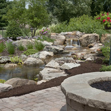 Natural looking stream beds