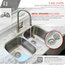 32"L x 19"W Stainless Steel Double Basin Dual mount Kitchen Sink with Strainers