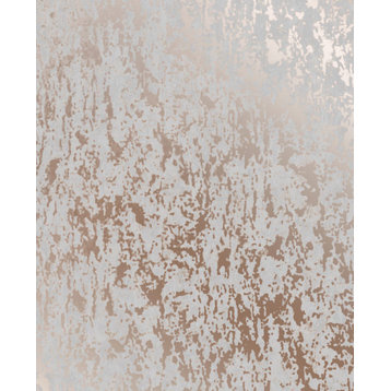 Milan Texture Wallpaper, Rose Gold/Grey, 20x396