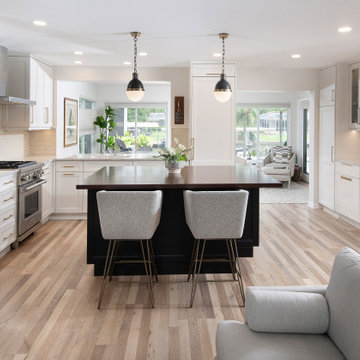 Transitional Kitchen, Wet Bar and Great Room Remodel in Ft. Myers, Florida