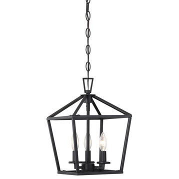 Trade Winds Falmouth 3-Light Pendant in Black