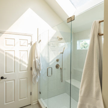 Leawood, Kansas Primary Bathroom Remodel with Custom Shower and Expanded Closet