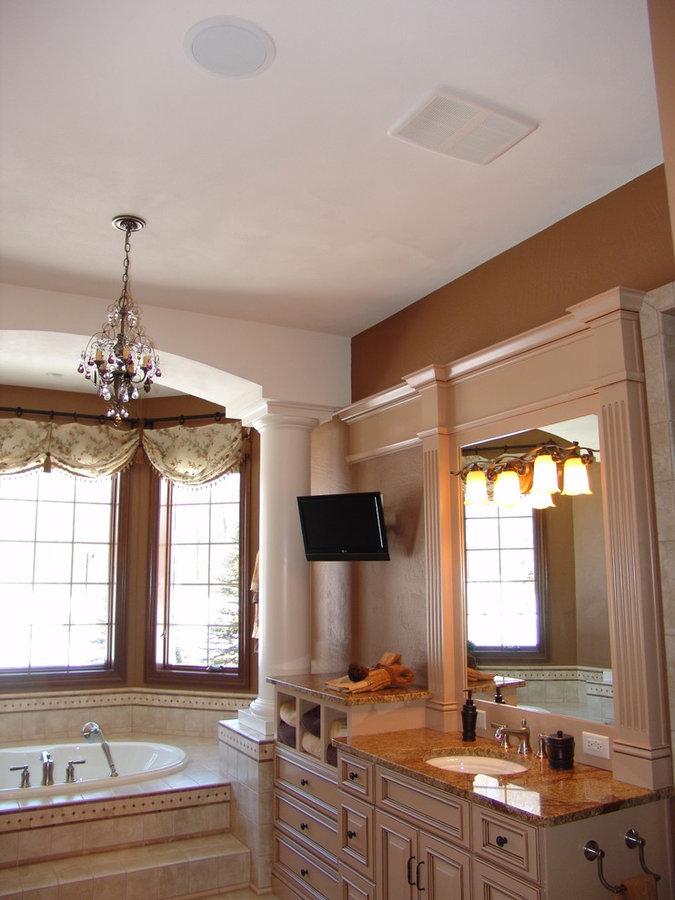 Master Bathroom Television Installation