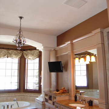 Master Bathroom Television Installation