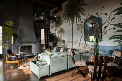 Inspiration for a contemporary living room remodel in Los Angeles