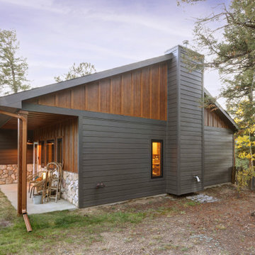 Modern Rustic Mountain Exterior | Board and Batten Siding & Dark Lap Siding