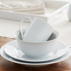 GREAT WHITE RIM DINNERWARE - Dinnerware Sets
