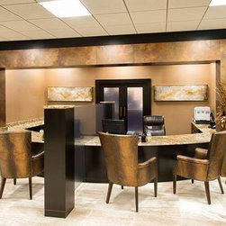 Kansas Bank Lobby Vein-Cut Travertine Tile Flooring - Wall And Floor Tile