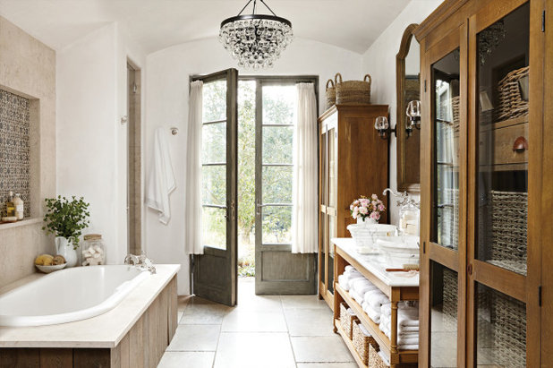 French Country Bathroom by Fergus Garber Architects