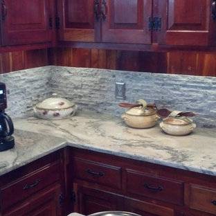 Stacked Stone Backsplash | Houzz