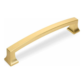 Cosmas 1481-96BAB Brushed Antique Brass Contemporary Cabinet Hardware  Handle Pull - 3-3/4 Inch (96mm) Hole Centers
