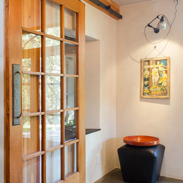 Sliding Door and Antique Wall Sconce with LED lamp
