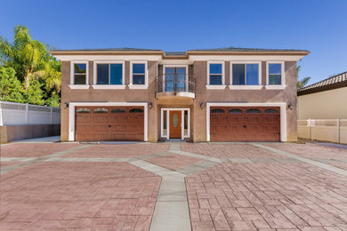 Inspiration for a large contemporary garage remodel in Orange County