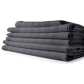 6 Piece Cypress Linen Stay Cool 1800 Count Sheets Sets Bamboo Feel Deep Pocket,