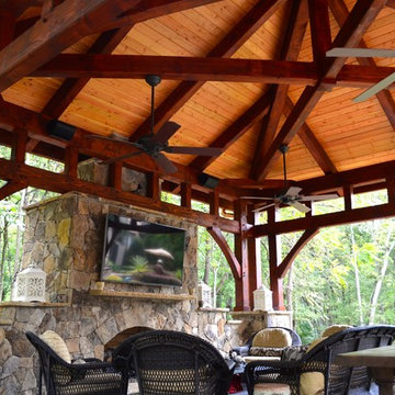 Stand Alone Timber Frame with Fireplace