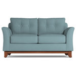 Apt2B - Apt2B Marco Apartment Size Sofa, Cloud Velvet, 60"x37"x32" - Make yourself comfortable on the Marco Apartment Size Sofa. Button-tufted back cushions and a solid wood base give it a sleek, sophisticated, and modern look!