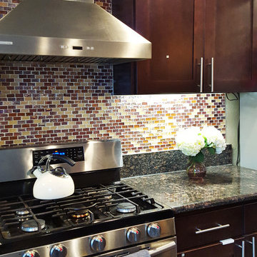 Beech Espresso Kitchen Cabinet