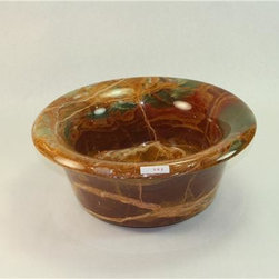 SoLuna - SoLuna Red Onyx Self Rimming or Vessel Sink - Bathroom Sinks